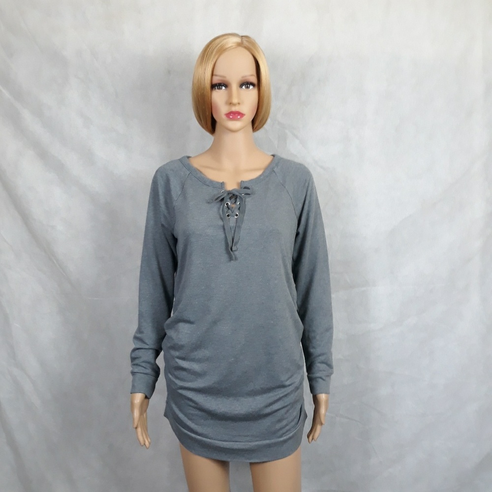 A:Glow Maternity Top Size Small Gray